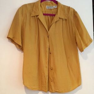 Vintage 80s PURE SILK Button Down